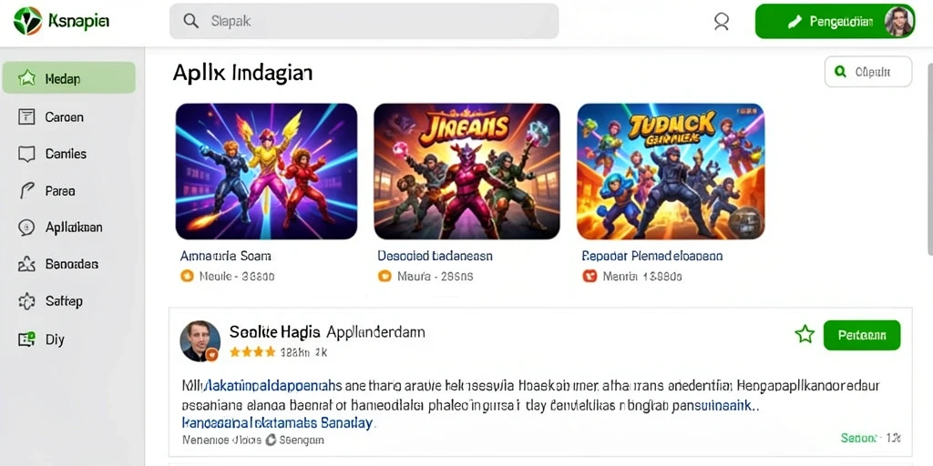 Tampilan antarmuka pengguna yang menarik dan modern.