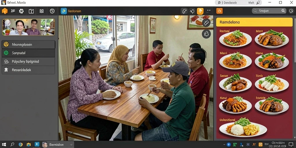 Tampilan antarmuka yang ramah pengguna.