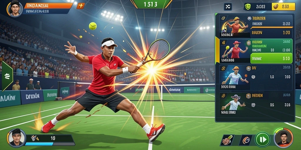 Tampilan menu yang mudah dinavigasi.