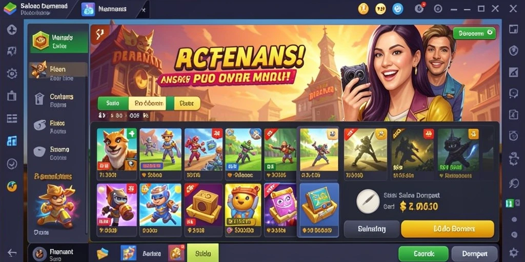 Screenshot menunjukkan grafis permainan yang memukau.