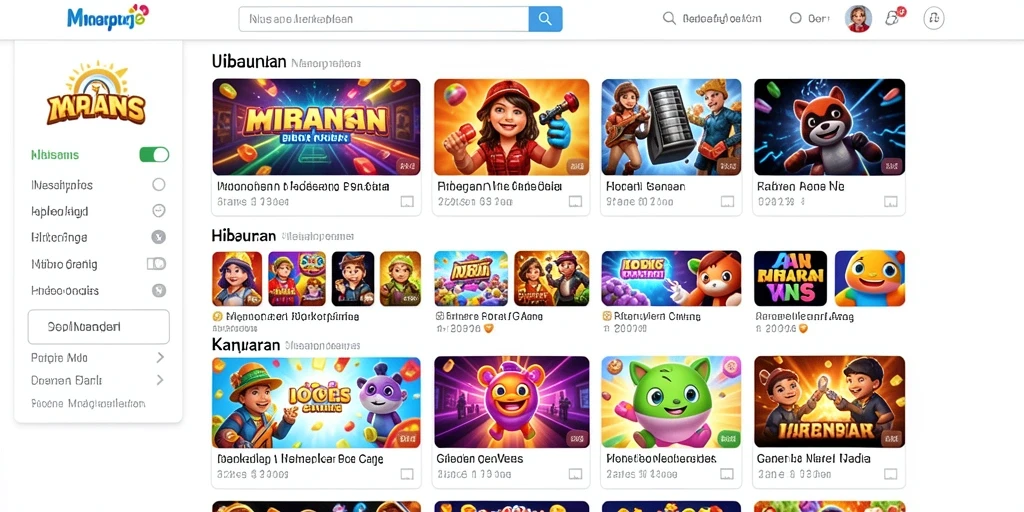 Tampilan awal permainan yang memukau.