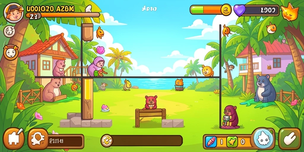 Screenshot menunjukkan aksi gameplay yang mendebarkan.