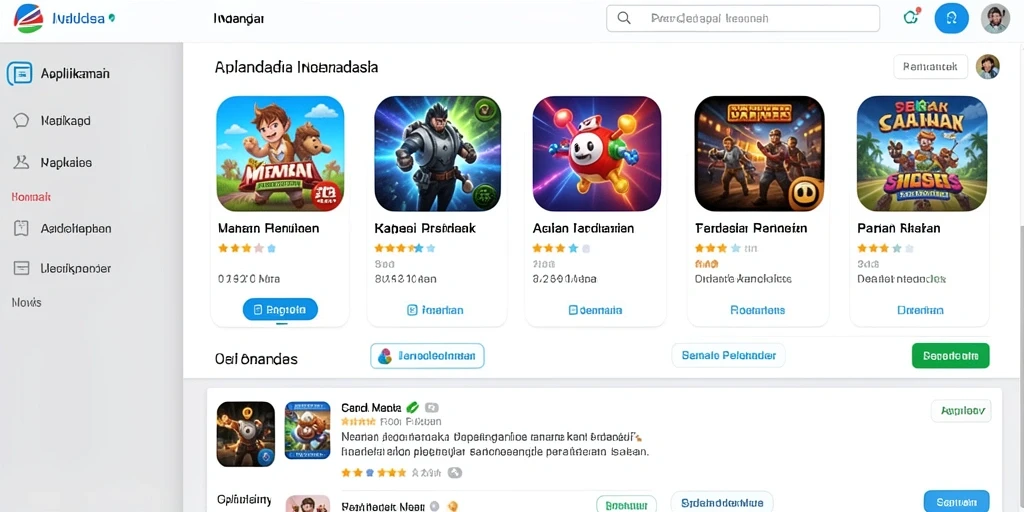 Tampilan antarmuka aplikasi yang user-friendly.