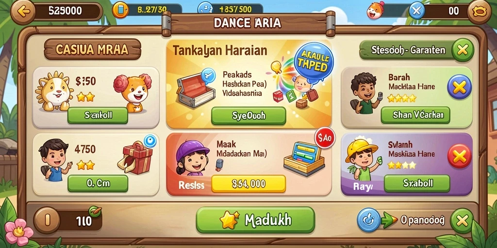 Tampilan antarmuka yang intuitif dan menarik.